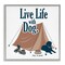 Stupell Industries Camping Life with Dog Framed Giclee Wall Art Design by Dog Is Good